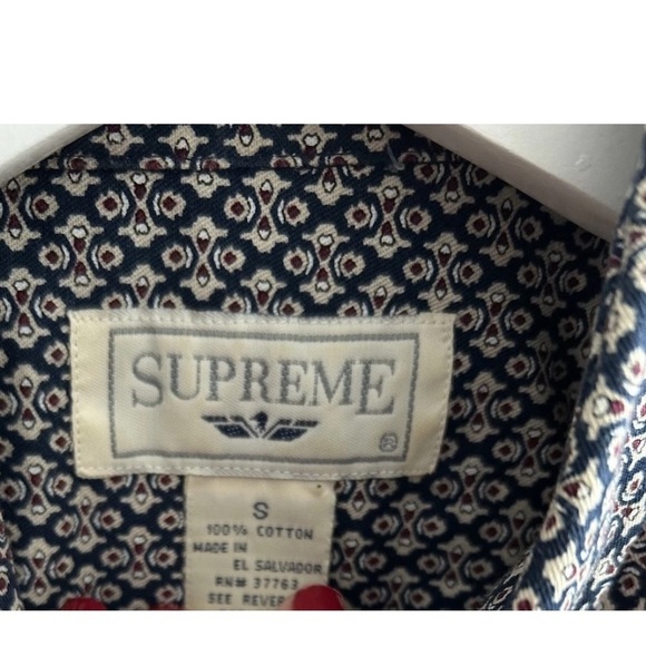 Vintage Supreme Y2K  Button Up Printed Shirt Size S Party preppy - Picture 3 of 10